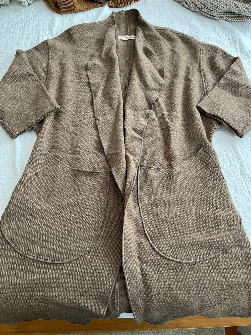 Elizabeth Suzann Studio Jacket in Taupe Wool